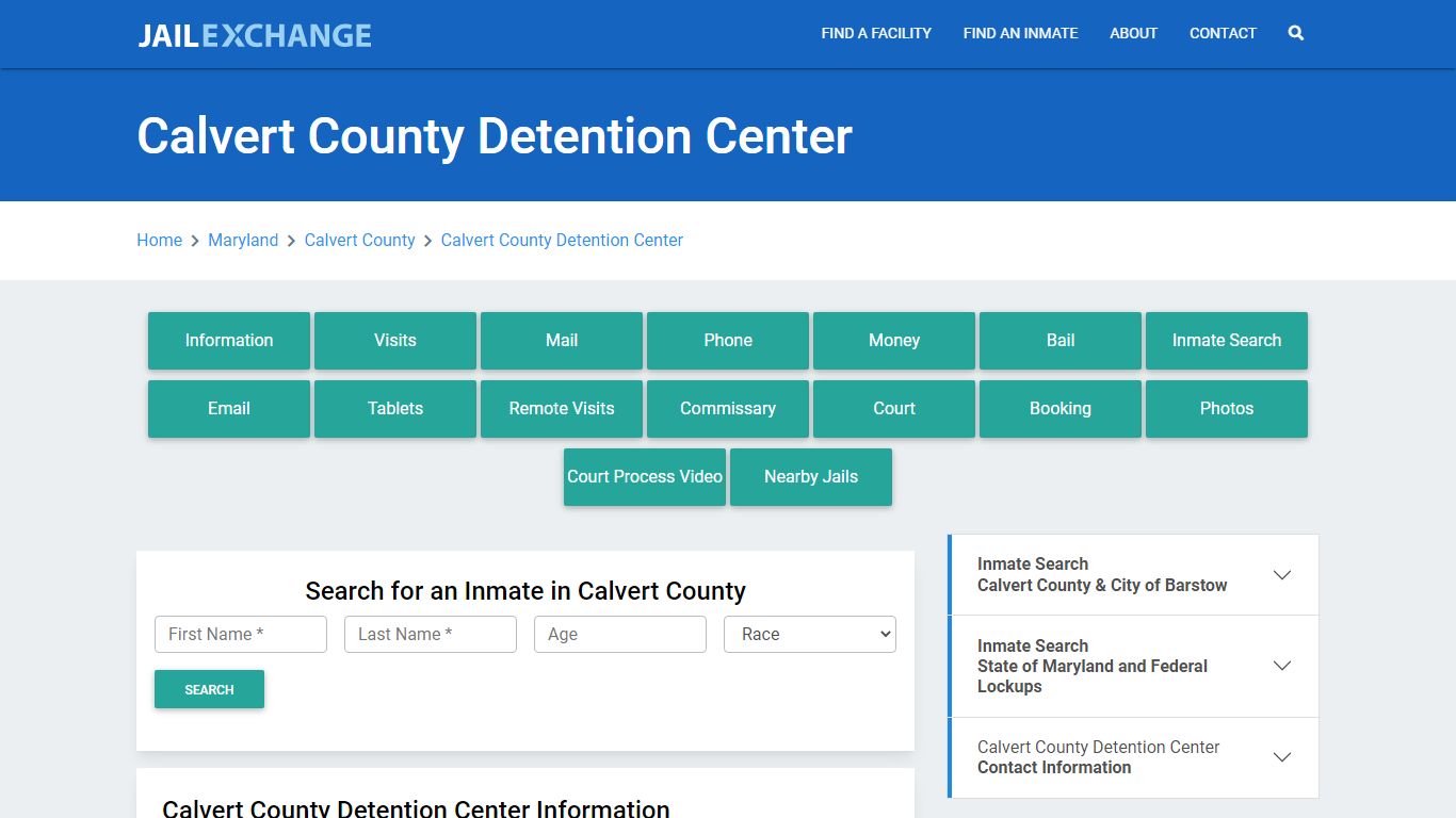 Calvert County Detention Center - Jail Exchange